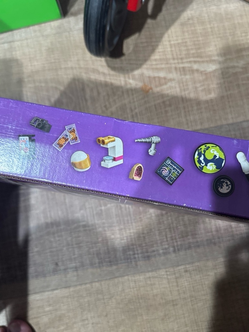 Lego Purple Playset Box with Multicolor Printed Tiles